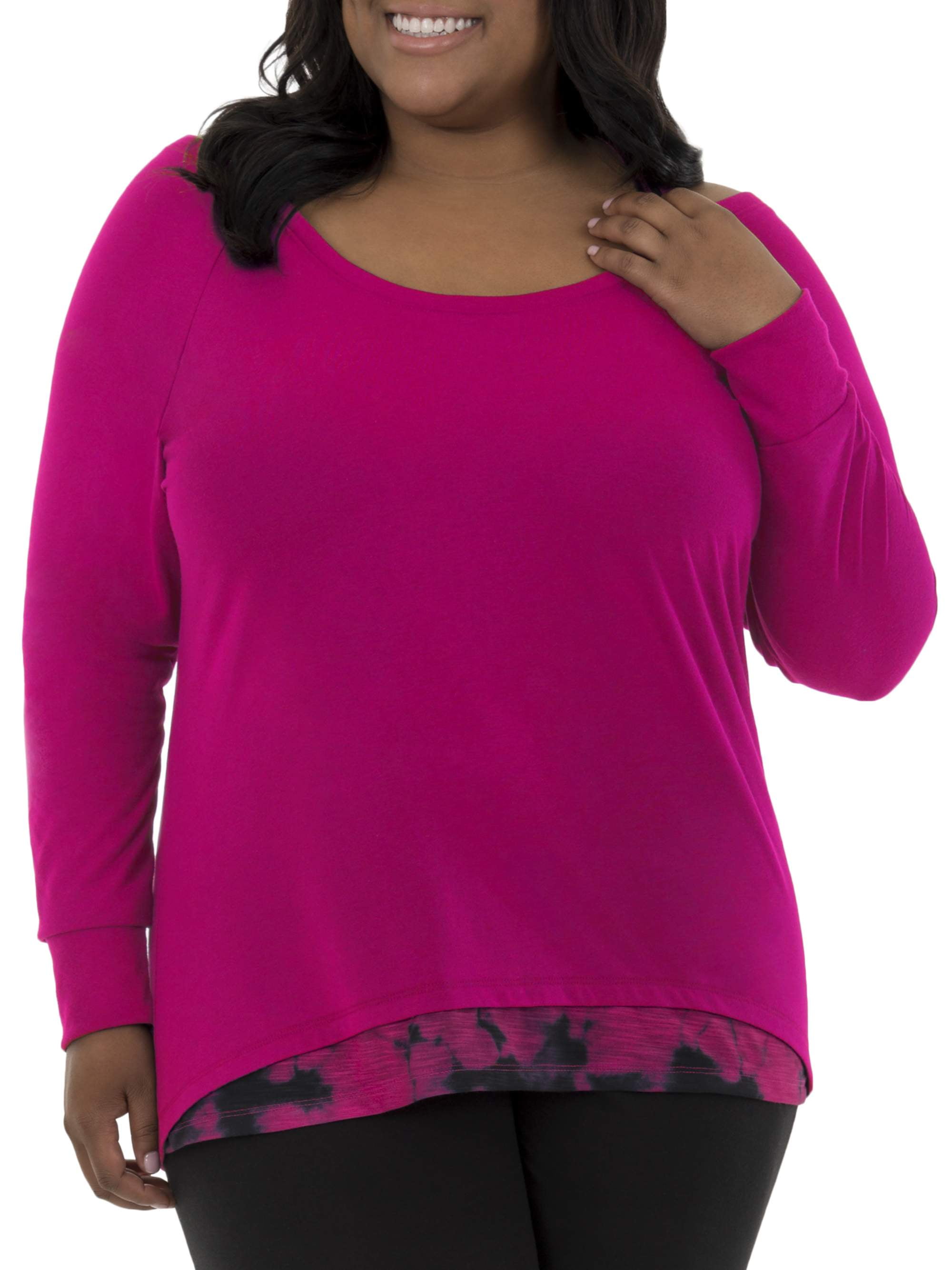 Fruit of the Loom Women's PlusSize Active Ballet 2fer Top Walmart