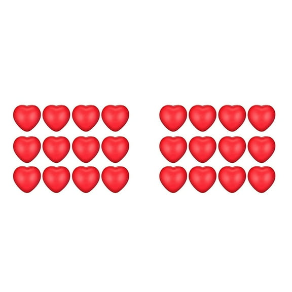 24Pcs Valentine'S Day Stress Balls,Stress Balls for School Carnival Reward,Valentine Party Bag Gift Fillers