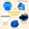 thumbnail image 4 of Costway 6 Pack Stackable Daycare Cots with Easy Lift Corners Heavy-Duty Metal Frame Kids Blue, 4 of 6