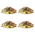 thumbnail image 1 of DOLITY 4Pcs Folding Hinges Edge Hinges for Computer Desk Butler Tray Doors 20x6.5x0.2cm, 1 of 9