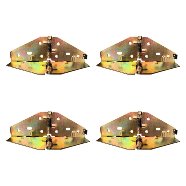 DOLITY 4Pcs Folding Hinges Edge Hinges for Computer Desk Butler Tray Doors 20x6.5x0.2cm