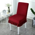 thumbnail image 2 of sruoe Chair Covers for Dining Room, Backrest Integrated Chair Cover, Chair Seat Protector, Modern Washable Elastic Spandex Chair Slip Covers, Chair Protector Cover Seat for Home Party Hotel, 2 of 6