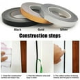 thumbnail image 3 of 20M Edge Decal Self-Adhesive Waterproof Wall Floor Sealing Strip Tile Beauty Seam Sticker BLACK 5CMX5M, 3 of 8