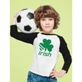 thumbnail image 5 of Tstars Boys Unisex Irish Shamrock St Patricks Day Clover Kids St Patricks Day Shirts Gift for Boys Irish Shirt Pride Proud Irish Toddler Raglan 3-4 Sleeve Baseball Tee, 5 of 6