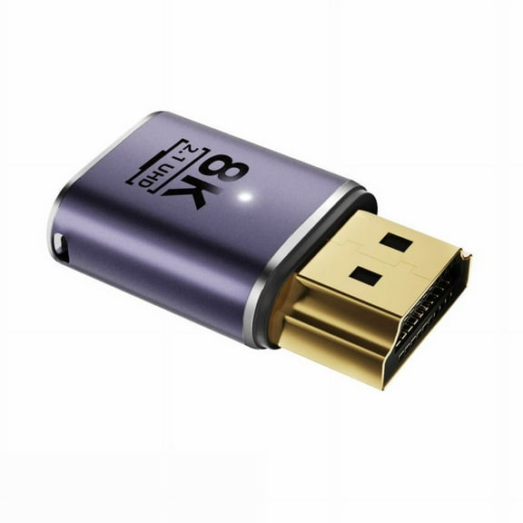 FVH HDMI Male to HDMI 2.1 Female UHD Extension Gold Converter Adapter Support 8K 60hz HDTV