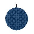 thumbnail image 2 of Cojín de asiento inflable portátil impermeable con bolsa de almacenamiento, tapete redondo, asiento plegable para avión, camping, viajes, oficina, azul oscuro, 2 of 10