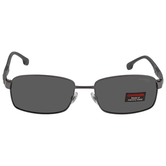 Carrera Grey Rectangular Men's Sunglasses CARRERA 8037/S 0R80/IR 58