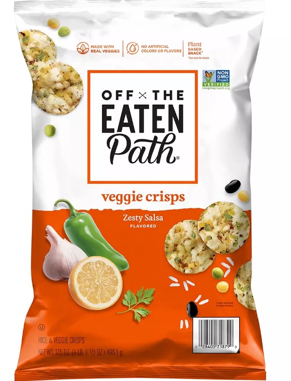 Off The Eaten Path Zesty Salsa Flavored Veggie Crisps, 17.5 oz.