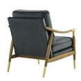 thumbnail image 6 of Armchair Chair, Walnut Brown, Velvet, Wood, Living Room Lounge Cafe Lobby Hospitality Restaurant, Modern Contemporary, HB37497, 6 of 9