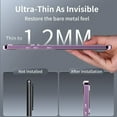 thumbnail image 5 of Dteck Case for Samsung Galaxy S23 Ultra, Compatible with Magsafe Magnetic Adsorption Metal Bumper Back Translucent Matte PC Cover with Full Camera Lens Protector,Purple, 5 of 7