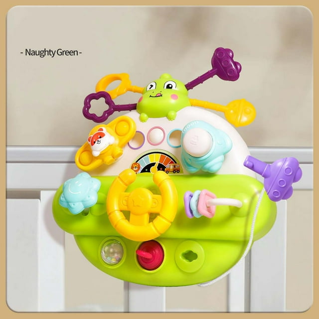 Tablero de actividades multifuncional para niños, juguete relajante de mano con sonido