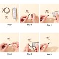 thumbnail image 4 of 180pcs Stainless Steel Cord Ends 3 Size Leather Cord End Caps Cord 2/2.5/3mm Inner Diameter End Caps Terminators Cord Clasp Loop Barrel for Jewelry Making(2 Style: Round Flat), 4 of 8