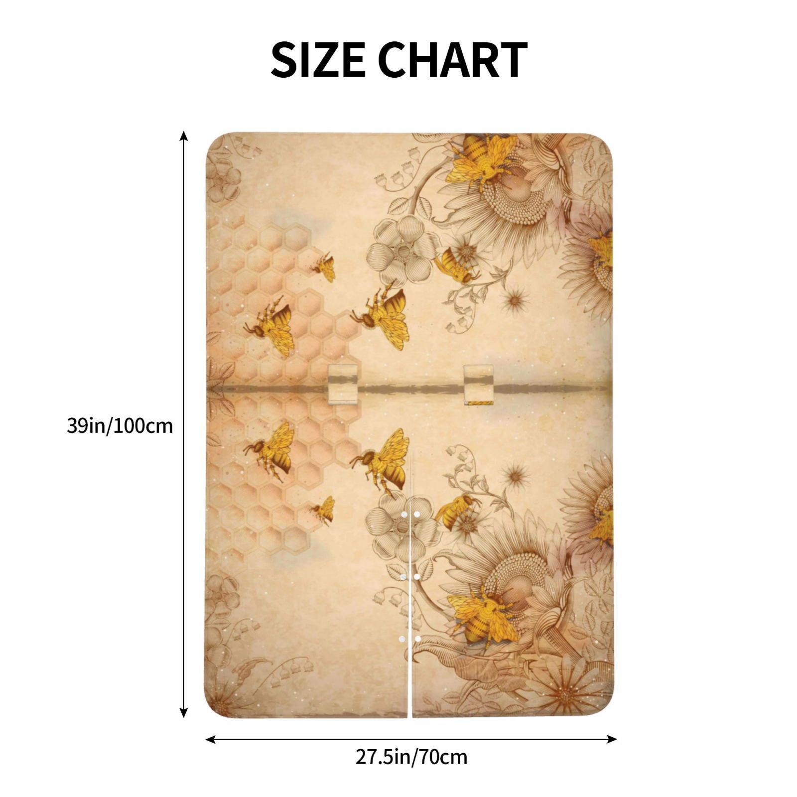 Car Seat Cover Baby - Retro Hand Drawn Honey Bees Sunflowers Breathable Infant Car Seat Cover for Baby Carseat, Lightweight Comfort Baby Essentials Must Haves Newborn Stuff for Girl Boy
