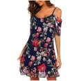 thumbnail image 1 of Vestido HUOGUO, a la moda para mujer, verano, casual, playa, estampado floral, 1 of 4