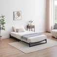 thumbnail image 7 of YUSAZENS Bed Frame, Low Profile Twin Bed Frame, 6-Inch Metal Platform Bed Frame with Steel Slats, Heavy Duty Mattress Foundation, Minimalist Design, Noise-Free, Easy Assembly, Black, 7 of 7