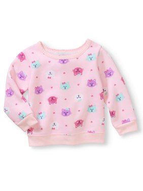 Newborn Baby Girls' Print Fleece Top