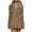 Khaki, variant on Womens Hoodie Mini Dress Long Sleeve Half Zip V Neck Casual Pullover Tunic Tops Loose Dresses