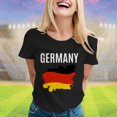thumbnail image 2 of YDLCAFD T-Shirts Blancs Col en V pour Femmes Mode Décontractée Manches Courtes Col Rond T-Shirt Imprimé Ample, 2 of 4