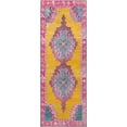 thumbnail image 4 of Unique Loom Timeless Collection Area Rug - Thomas (2' 6" x 12' Runner Yellow/Fuchsia), 4 of 6