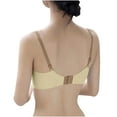 thumbnail image 5 of Seamless Bra Women Pullover Bra Feature V-Neck Soft Bra Style W-791 Yellow XL, 5 of 8