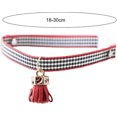 thumbnail image 4 of Dog and cat collars Kitten Collar Easy-Wearing Comfortable Plaid Small Pet Dog Cat Belt for Kitty Black Dog and cat collars (Color : Wine Red), 4 of 5