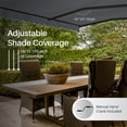 thumbnail image 6 of ALEKO 12' x 10' Manual Retractable Grey Patio Awning Sunshade, 6 of 7