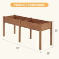 thumbnail image 7 of EDX Wooden Raised Garden Bed, Outdoor Planter Box Kit for Vegetables, Flowers and Herbs(Brown), 7 of 7