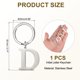 thumbnail image 2 of Llavero de Letra Inicial Uxcell para Hombres y Mujeres A-Z Color Plata Letra D, 2 of 7