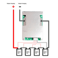 thumbnail image 4 of 4X 4S 12V 800A LiFePO4 Lithium Battery Charger Protection Board with Power Battery Balance,4 x Protection Board 4 x Cable,Silver & Green, 4 of 8