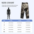 thumbnail image 2 of Salouo Vintage Pattern Flower Skull Print Pajama Pants for Men, Lounge Pants Elastic Waistband Casual Men's sleepwear Loungewear Sleep Pajama Pant -Large, 2 of 7