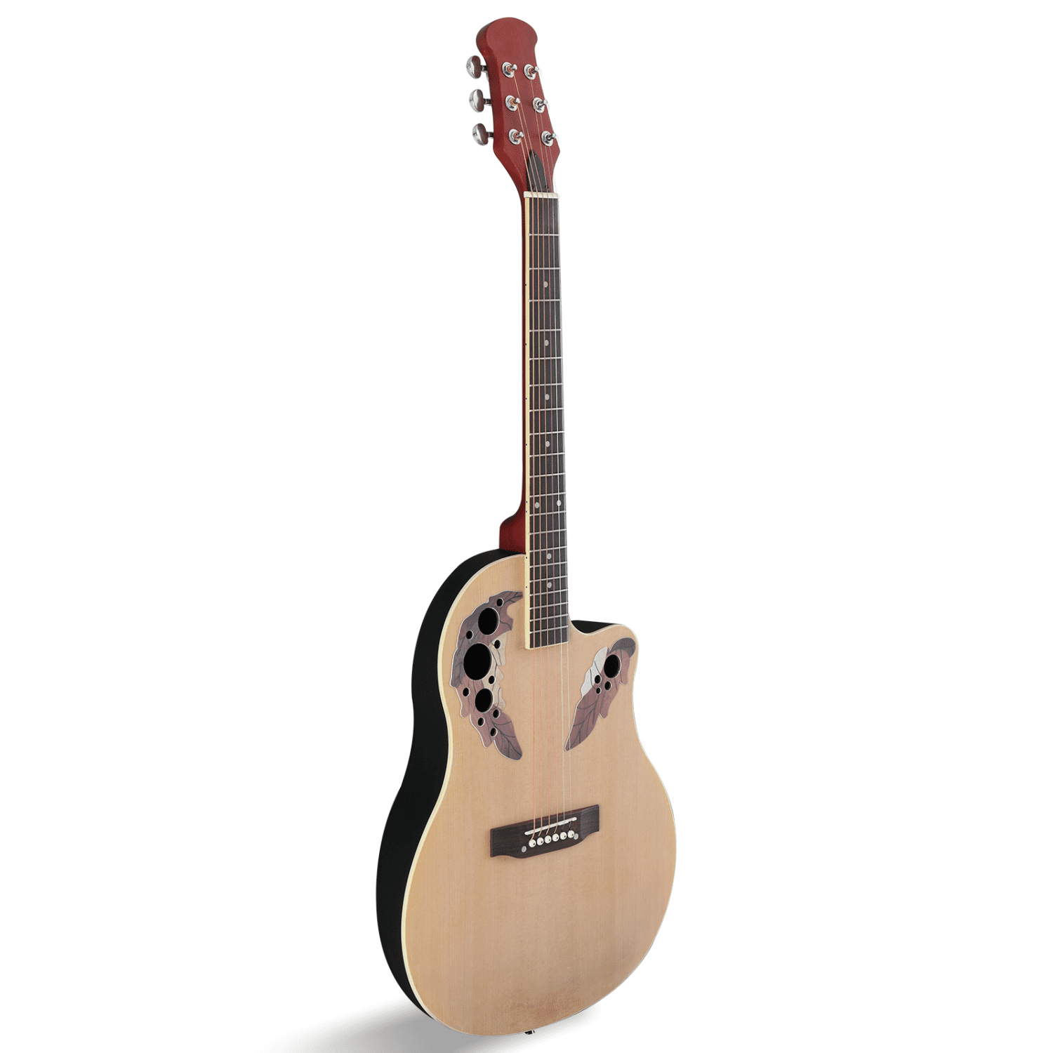 Hassch Acoustic Guitar with Gig Bag, 41 Inch Full Size Guitar with Wrench Tool for Beginners, Burlywood