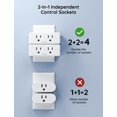 thumbnail image 3 of Smart Plug Govee, doble toma WiFi Bluetooth de 15 A, paquete de 2, 3 of 9