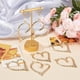 thumbnail image 4 of 1 caja de 10 dijes de corazón grandes chapados en oro de 14 quilates con forma de corazón hueco para hacer collares, pendientes, joyas, manualidades y bodas., 4 of 5