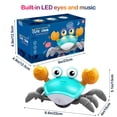 thumbnail image 4 of Juguete para bebés Crawling Crab Plnmlls con música y luz LED, 4 of 6