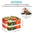 thumbnail image 5 of Peach Travel Portable Square Storage Box with Earring Holder, Necklace Organizer, and Travel Organizer for Rings, Earrings, Necklaces, Bracelets, and More - Ideal for Girls and Women, 5 of 6