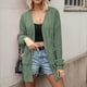 thumbnail image 1 of Suéter abrigo cárdigan de mujer suéter de manga larga con cuello de punto cárdigan suelto casual abrigo de otoño suéter chaqueta mujer top, 1 of 3