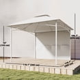 thumbnail image 3 of Outsunny 10' x 10' Patio Gazebo, Double Roof Outdoor Gazebo, Cream White, 3 of 10