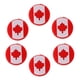 thumbnail image 1 of Amortiguador de vibraciones de silicona con forma de bandera nacional para raquetas de tenis. 6 bandera de CA, 1 of 7