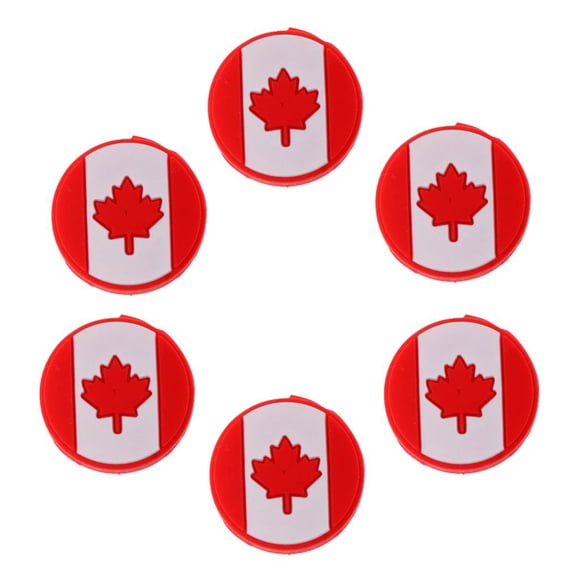 Paquete de 6 amortiguadores de vibraciones para - Gran raquetbol, squash, bádminton - Diseño de bandera nacional - de usar 6 bandera de CA Macarena Vibrador de la vibración del tenis