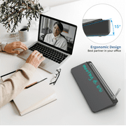Audio-Visual Direct Glass Desktop Whiteboard Buddy Notepad Set, Black