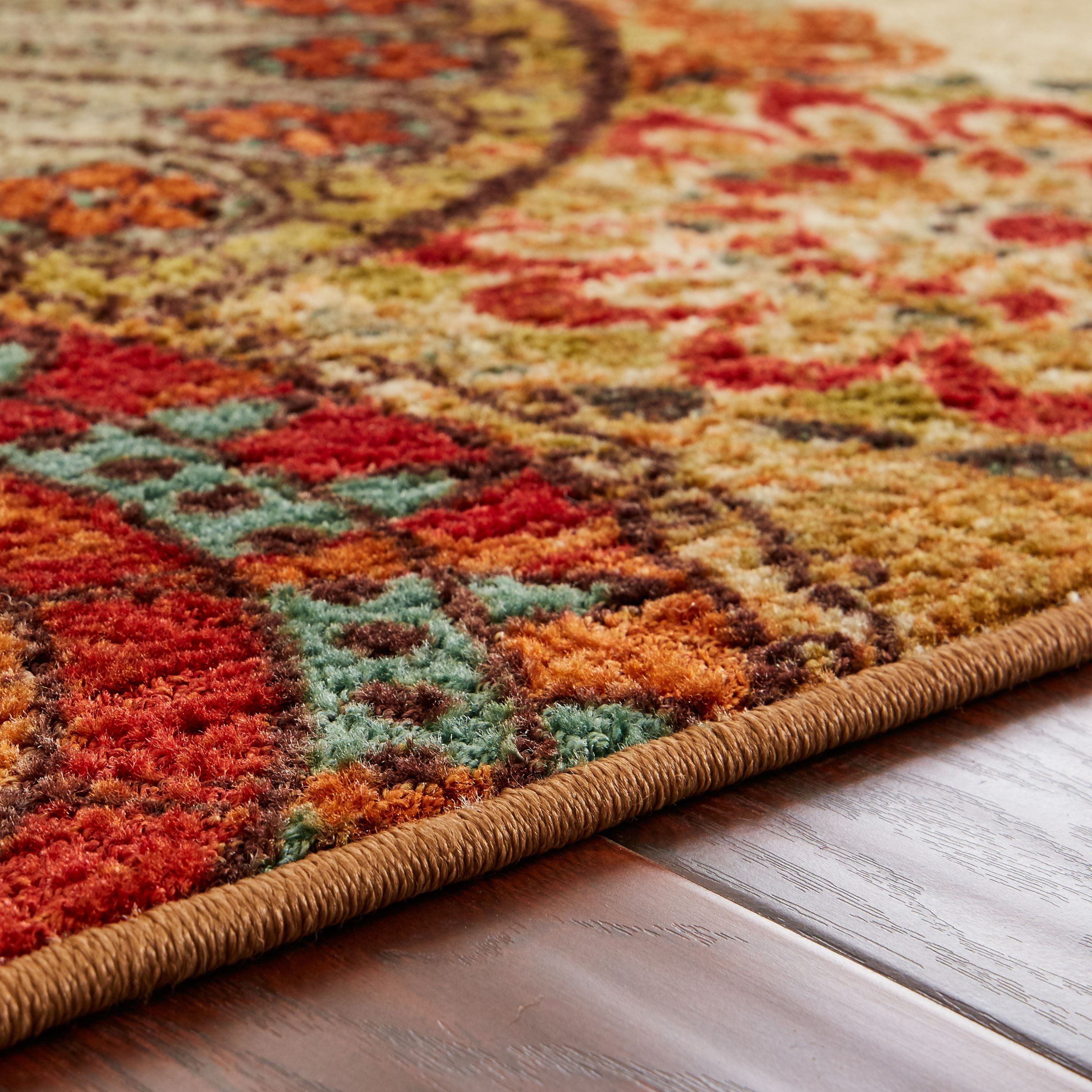 Mohawk Home New Wave Medallion Transitional Area Rug, Off-White
