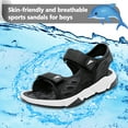 thumbnail image 3 of Cyiecw Kids Sports Sandals Boys Adjustable Straps Beach Sandals Summer Outdoor Open Toe Water Sandals, 3 of 7
