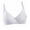 White, variant on Women's Double Breasted Brassiere Underwire Lace Push Up Bra, Deep Purple