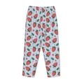 thumbnail image 5 of Naloa Strawberries Print Women’s Ultra-Soft Comfy Pajama Lounge Pants with Pockets & Drawstring, 5 of 8
