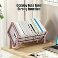 thumbnail image 5 of PATLOLLAV Desktop Bookshelf Stainless Steel Material Desk Book Storage Learning Supplies File Storage Rack, 5 of 6