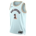 thumbnail image 2 of Unisex Nike Victor Wembanyama Light Blue San Antonio Spurs 2024/25 Swingman Player Jersey - City Edition, 2 of 3