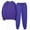 Purple, variant on Pants for Women,2 Piece Sets for Women, Solid Round Neck Pullover Casual Sports Pants Sports Set,Pants Sets Women 2 Piece Outfits