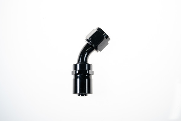 REDHORSE PERFORMANCE 12AN 45Deg Crimp Hose End Black