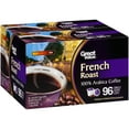 thumbnail image 3 of Great Value French Roast Single Serve Coffee Pods, Dark Roast, 96 Count, 3 of 6