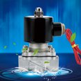 thumbnail image 4 of Válvula eléctrica, AC 220V G1/2"Válvula solenoide inoxidable Válvula C Durabilidad probada en el tiempo VoborMX herramienta, 4 of 8